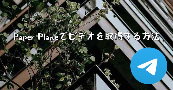 Paper Planeでビデオを取得する方法