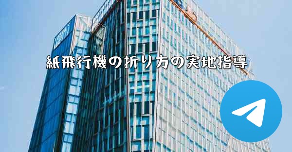 <b>紙飛行機の折り方の実地指導</b>