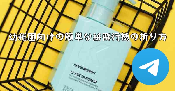 幼稚園向けの簡単な紙飛行機の折り方