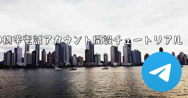 紙飛行機の携帯電話アカウント開設チュートリアル