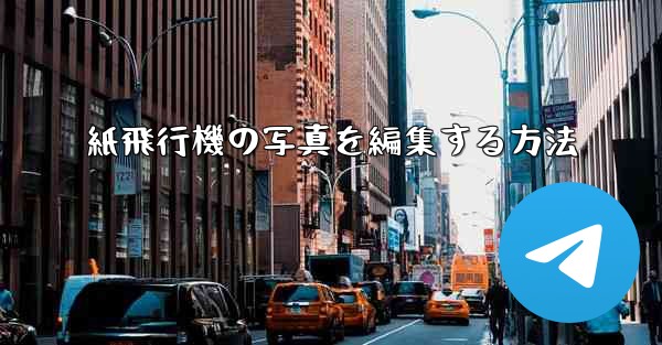 紙飛行機の写真を編集する方法