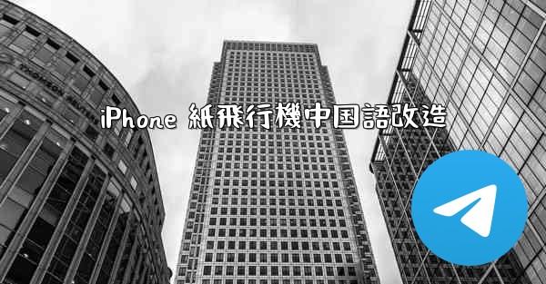 iPhone 紙飛行機中国語改造