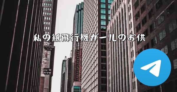 私の紙飛行機ガールのお供