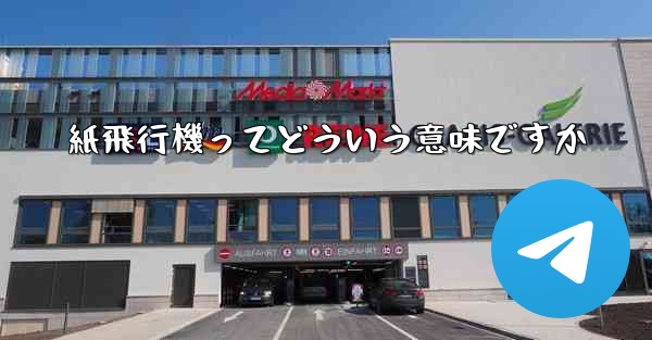 紙飛行機ってどういう意味ですか