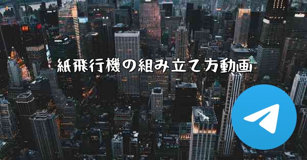紙飛行機の組み立て方動画