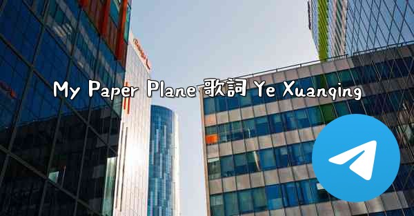 My Paper Plane 歌詞 Ye Xuanqing