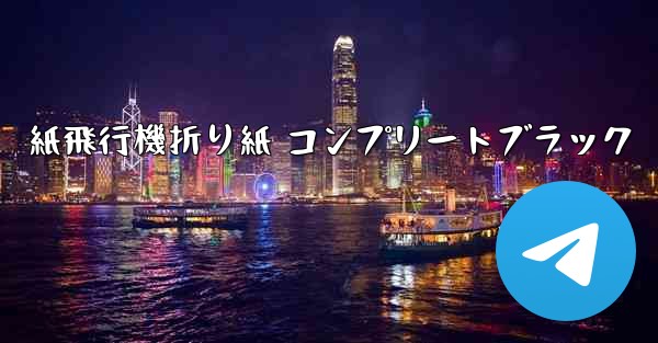 紙飛行機折り紙 コンプリートブラック