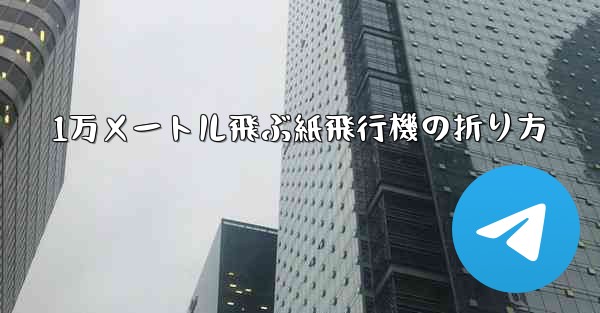 <b>1万メートル飛ぶ紙飛行機の折り方</b>