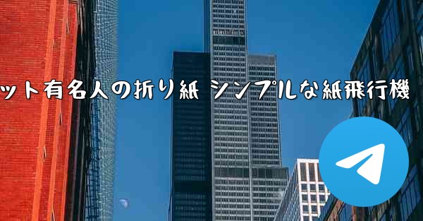 超遠くまで飛んでください インターネット有名人の折り紙 シンプルな紙飛行機