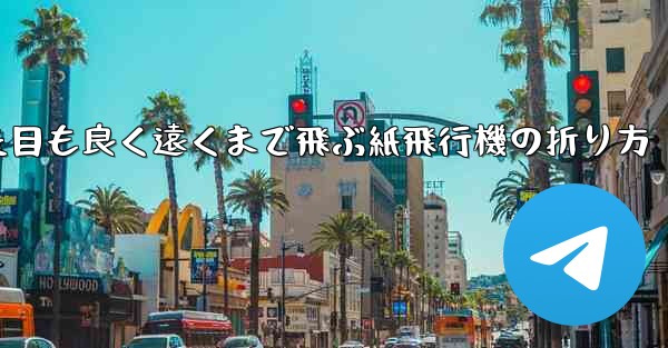 見た目も良く遠くまで飛ぶ紙飛行機の折り方
