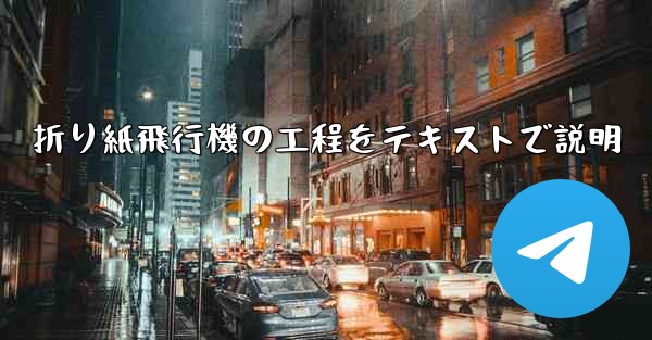 折り紙飛行機の工程をテキストで説明