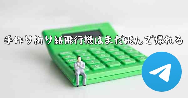 <b>手作り折り紙飛行機はまだ飛んで帰れる</b>