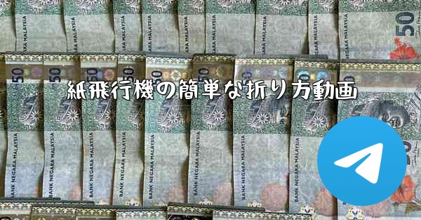 紙飛行機の簡単な折り方動画