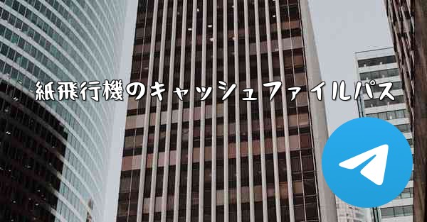 紙飛行機のキャッシュファイルパス
