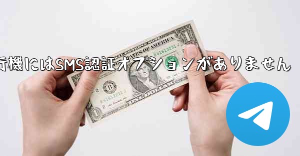 紙飛行機にはSMS認証オプションがありません