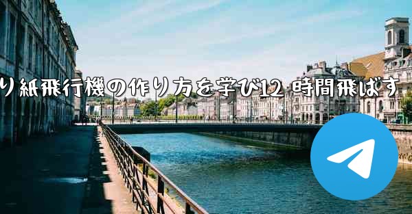折り紙飛行機の作り方を学び12 時間飛ばす