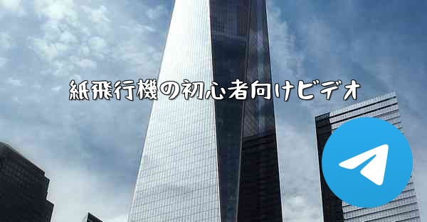 紙飛行機の初心者向けビデオ
