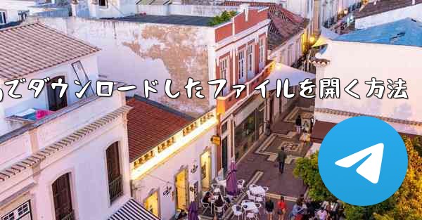 tgでダウンロードしたファイルを開く方法