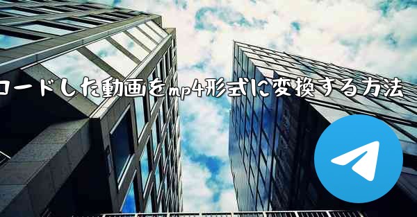 b局からダウンロードした動画をmp4形式に変換する方法