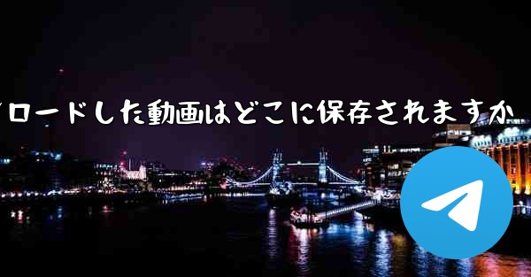 b局からダウンロードした動画はどこに保存されますか