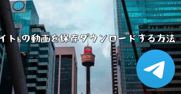 <b>サイトbの動画を保存ダウンロードする方法</b>